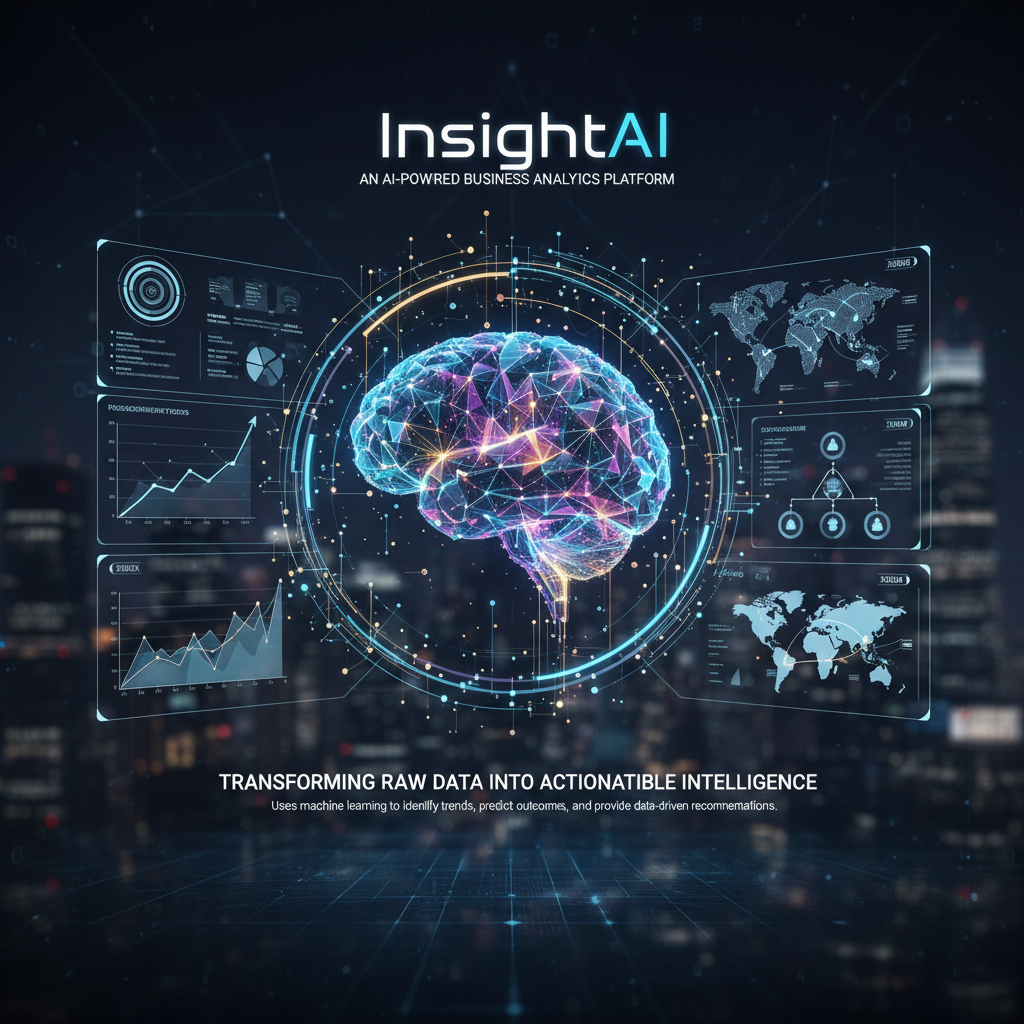 An AI-powered business analytics platform that transforms raw data into actionable intelligence. InsightAI uses machine learning to identify trends, predict outcomes, and provide data-driven recommendations.